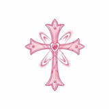 Pink Cross & Heart